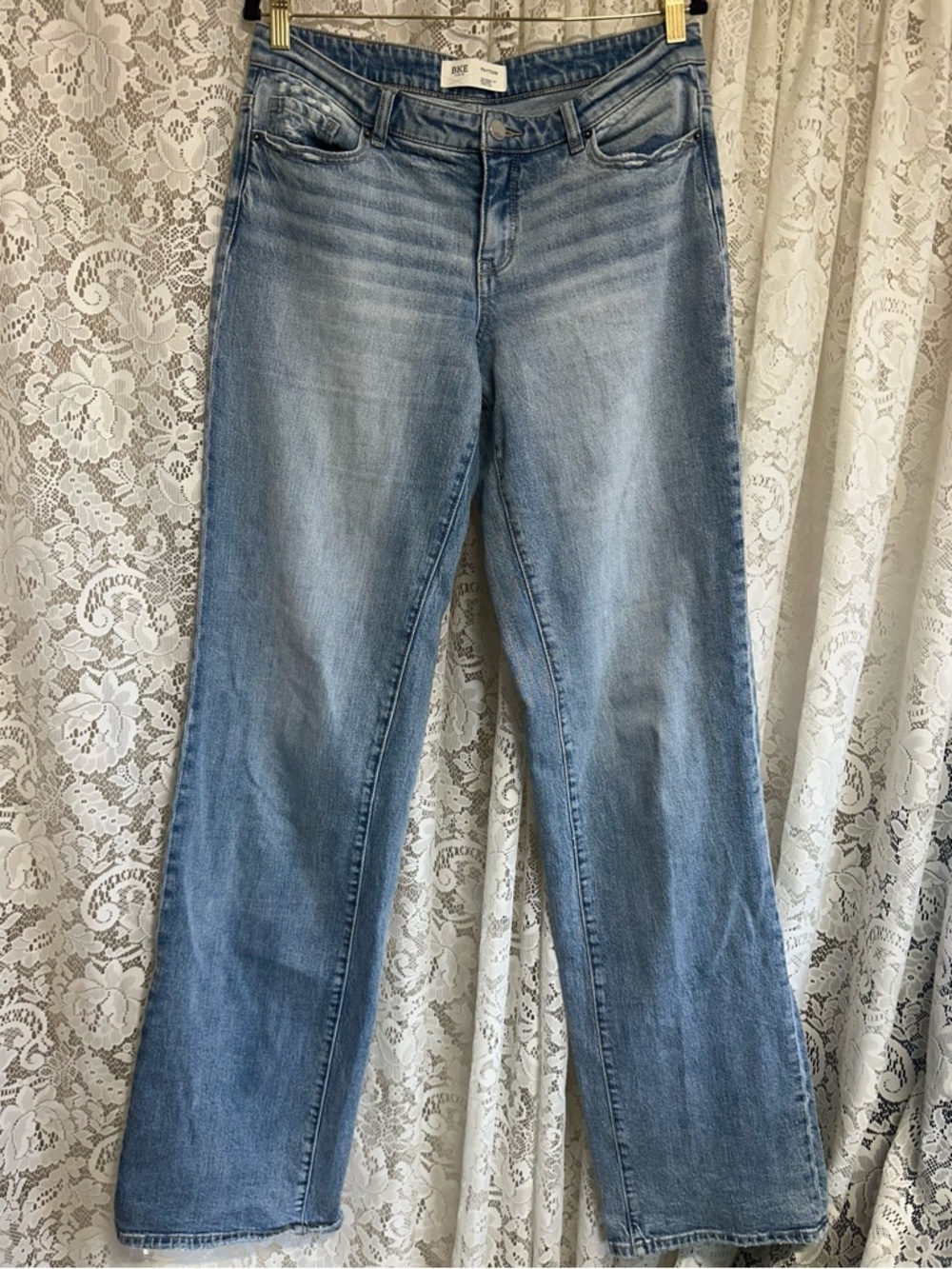 BKE Payton Universal Fit Mid-Rise Wide Leg Denim Jeans